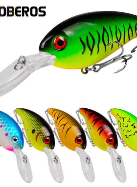 路亚饵浮水摇滚10CM-14G塑料鱼饵小胖子路亚假饵6#钩垂钓渔具高s2