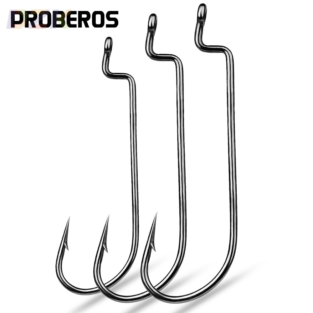 加强窄腹曲柄钩 精包装路亚软饵鱼钩德州钓组软虫钩现货 10枚/s6