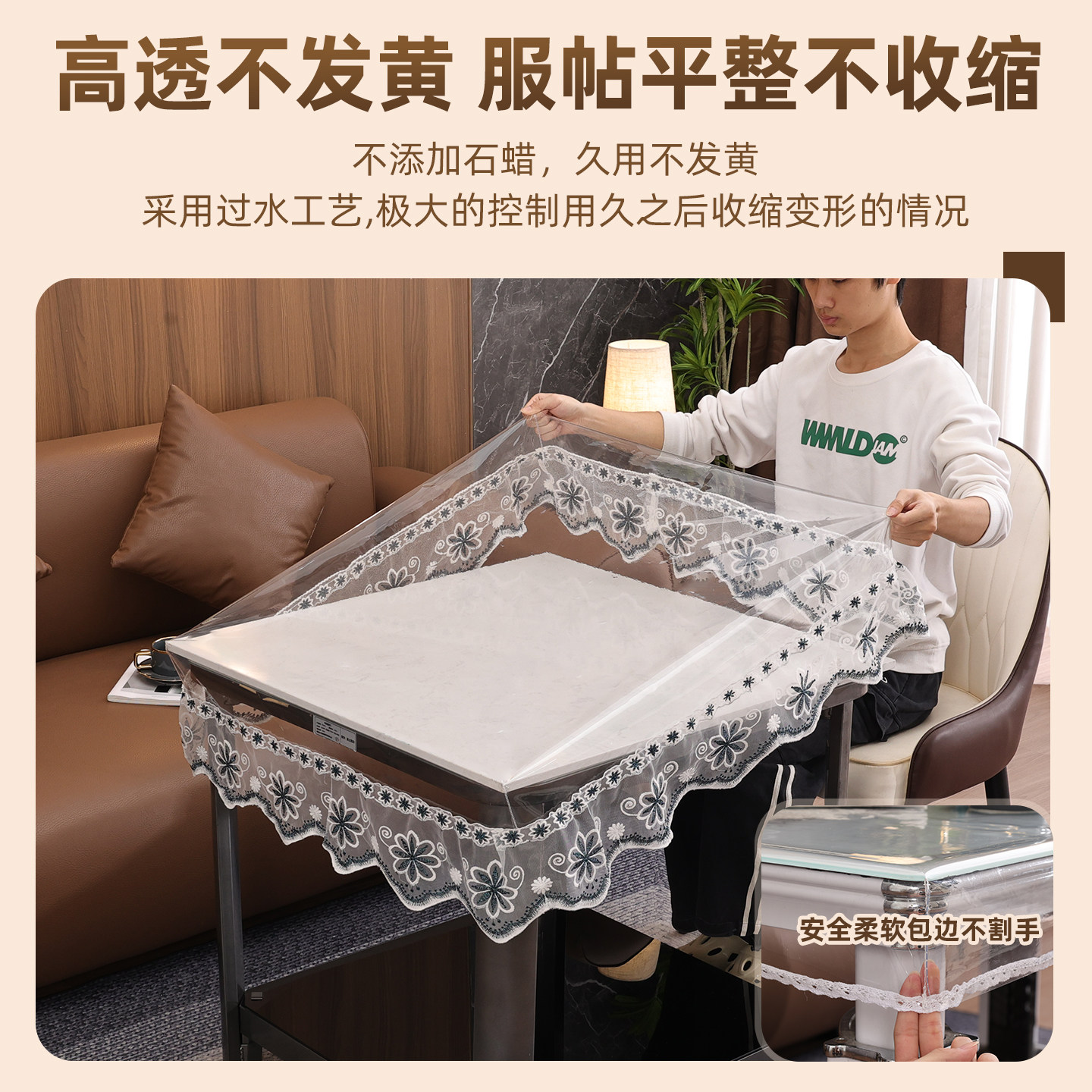 新款防水防油透明皮罩图片
