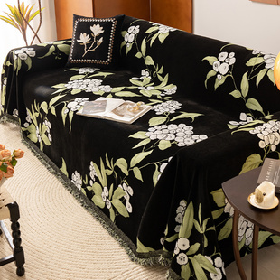 沙发盖布轻奢高级感四季通用沙发巾防猫抓全包万能专用沙发垫套罩