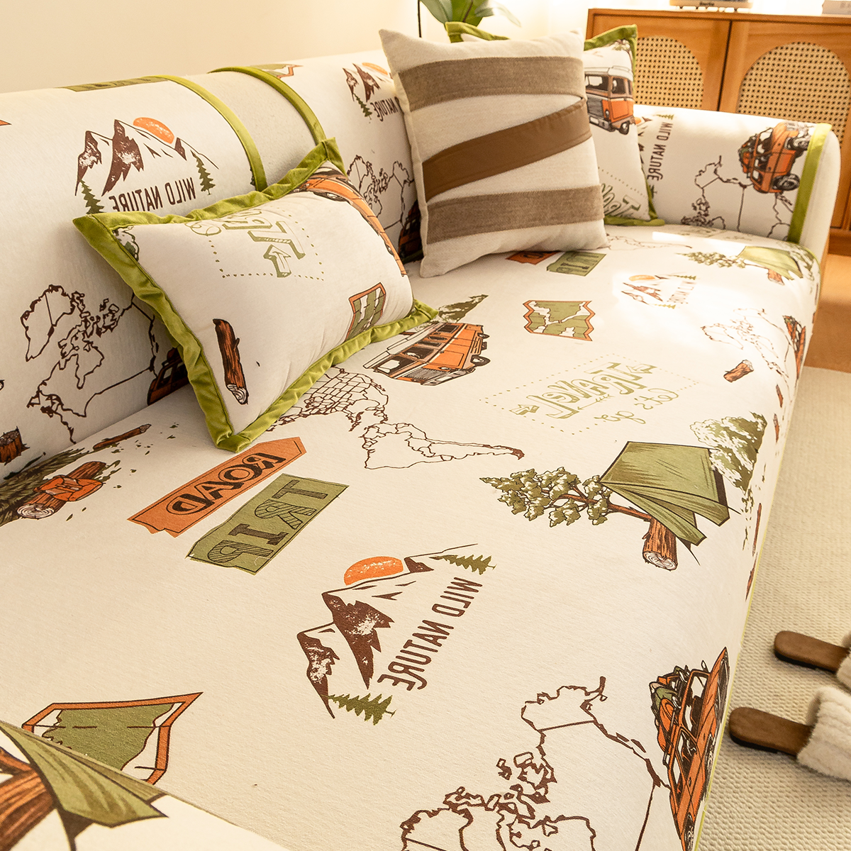 2025新款沙发垫四季通用固定防滑坐垫子防猫抓真皮扶手专用盖布巾