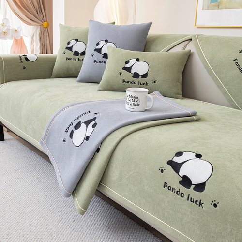 四季通用沙发垫雪尼尔固定防滑