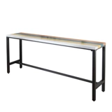 Нордический цвет сплошной деревянный бар на стену домашнего стола, стул кофейня с молочным чай