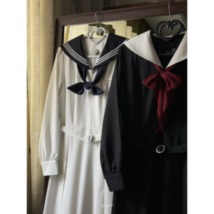 截团制作中 | 圣心中 | 校供感圣母襟水手领连衣裙