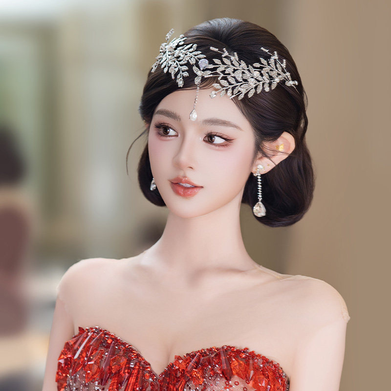 新娘头饰韩系高级感精灵树叶仙气减龄水钻额饰重工婚纱礼服发饰品,饰品/流行首饰/时尚饰品新,发饰,淘宝优惠券,粉丝福利购,淘宝优惠卷