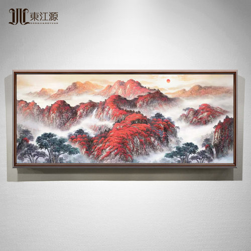 东江源手绘鸿运当头油画
