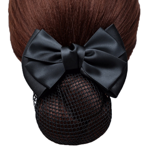 职业头花女网兜护士盘发套空姐银行服务员工作上班发夹头发网套