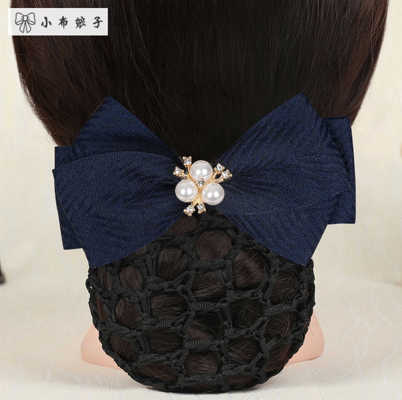 韩版职业头花网兜女工作发网细酒店医院护士空姐银行发夹发饰网兜