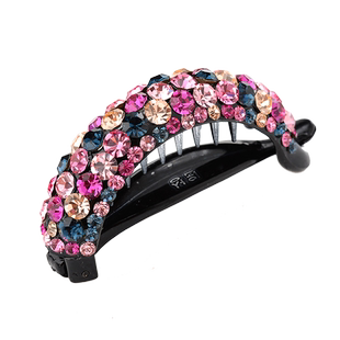 发夹女韩国头饰水钻成人头发顶夹发卡优雅后脑勺妈妈大号扭夹夹子