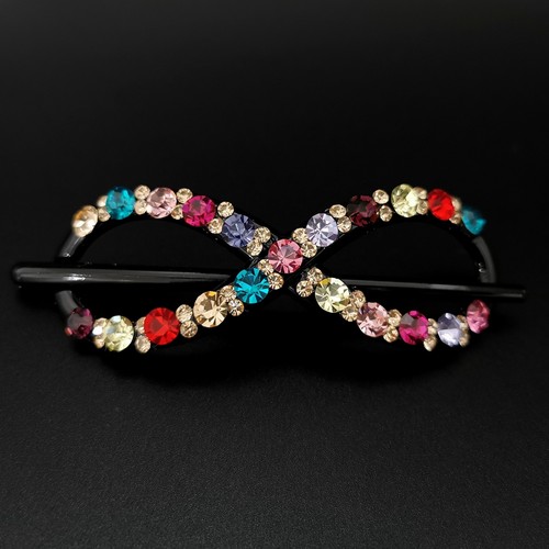 马尾扣醋酸水钻发簪头饰后脑勺