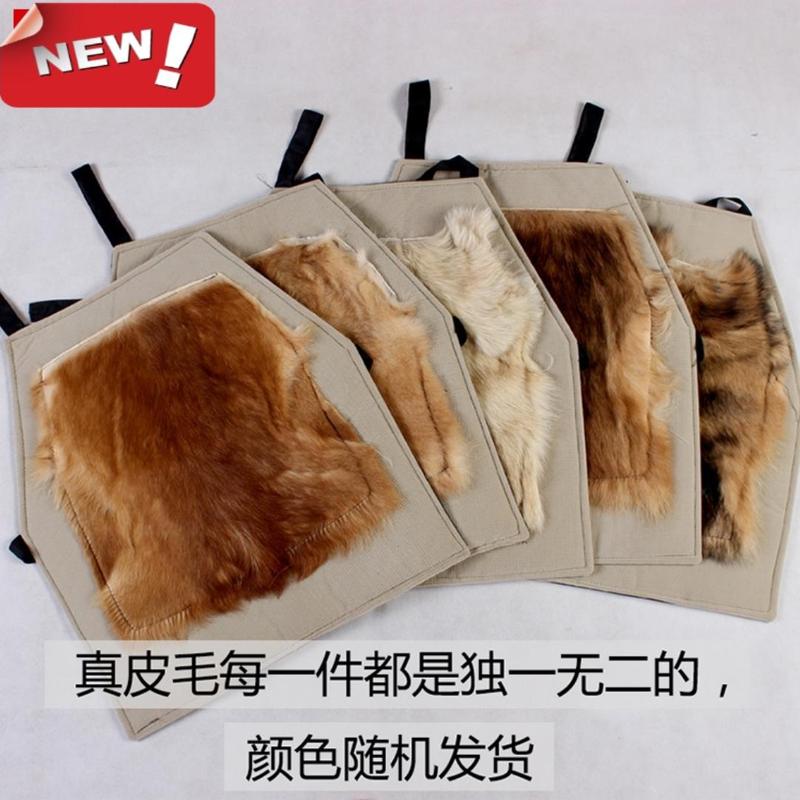 真皮毛护胃暖胃肚兜男女护胸护肚防风保暖中老年皮毛一体骑行挡风