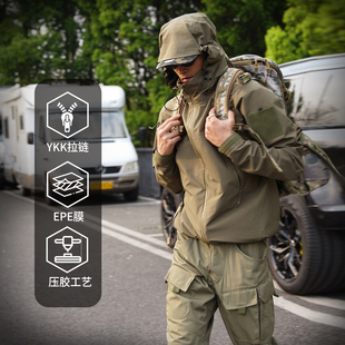 GUNCHILL军潮GEN2硬壳冲锋衣EPTFE膜防风防水登山服户外徒步外套