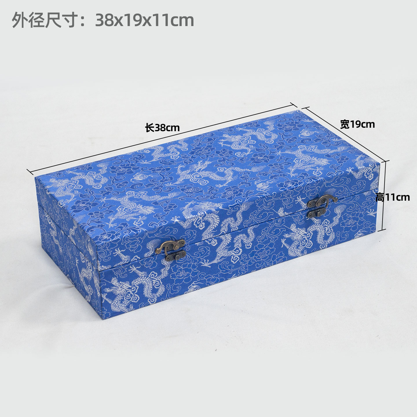 蓝色对联盒书画长卷收纳盒中国风工艺厂家创意订做礼品锦盒对联盒
