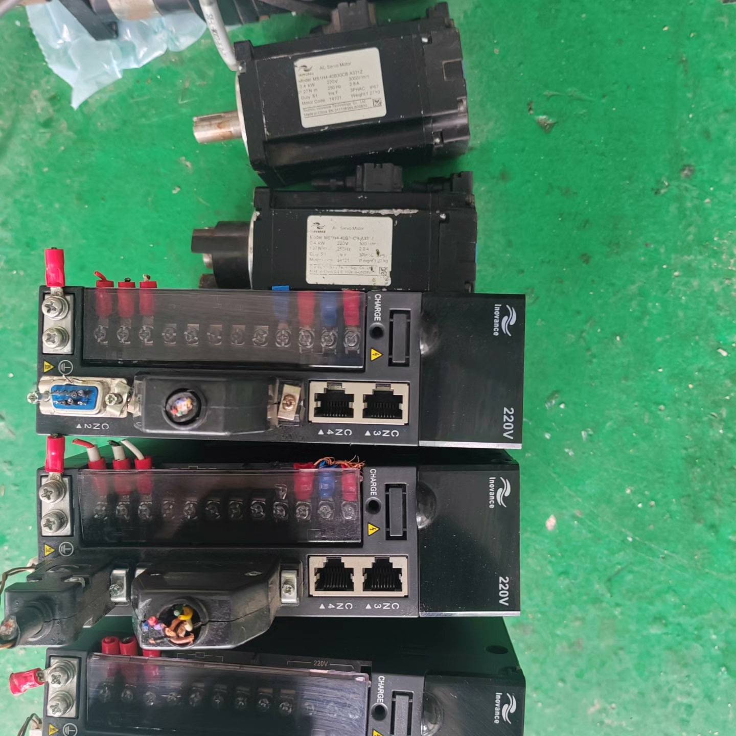 议价汇川伺服驱动器电机套装，型号IS620PS2R8I-C、M可维修翻新