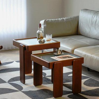 沙发边几可移动实木沙发边柜小茶几方几客厅家具床头柜中古边几