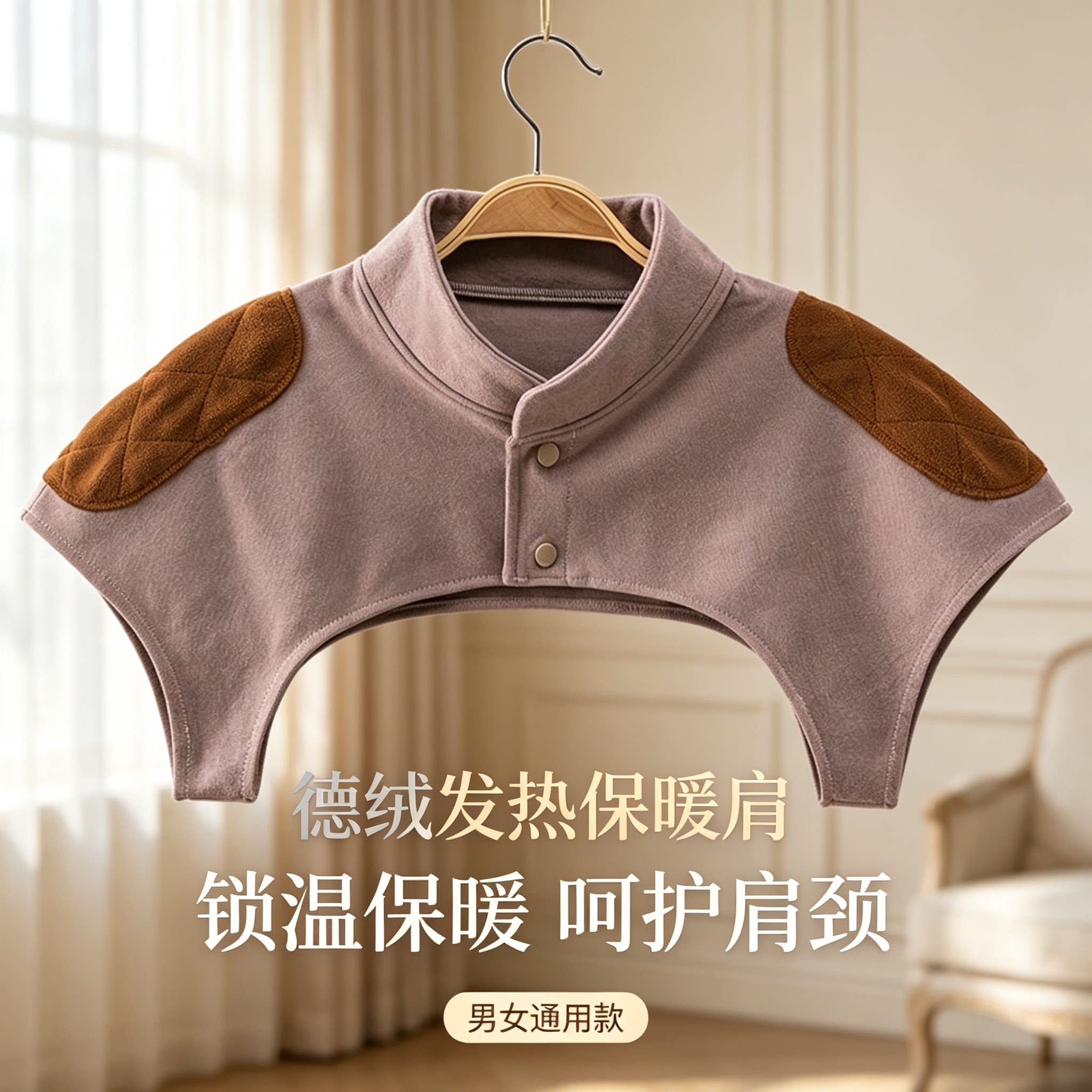 德绒保暖护肩坎肩睡觉月子保暖