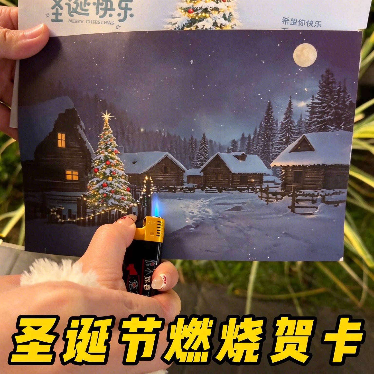 创意温变圣诞贺卡惊喜礼物
