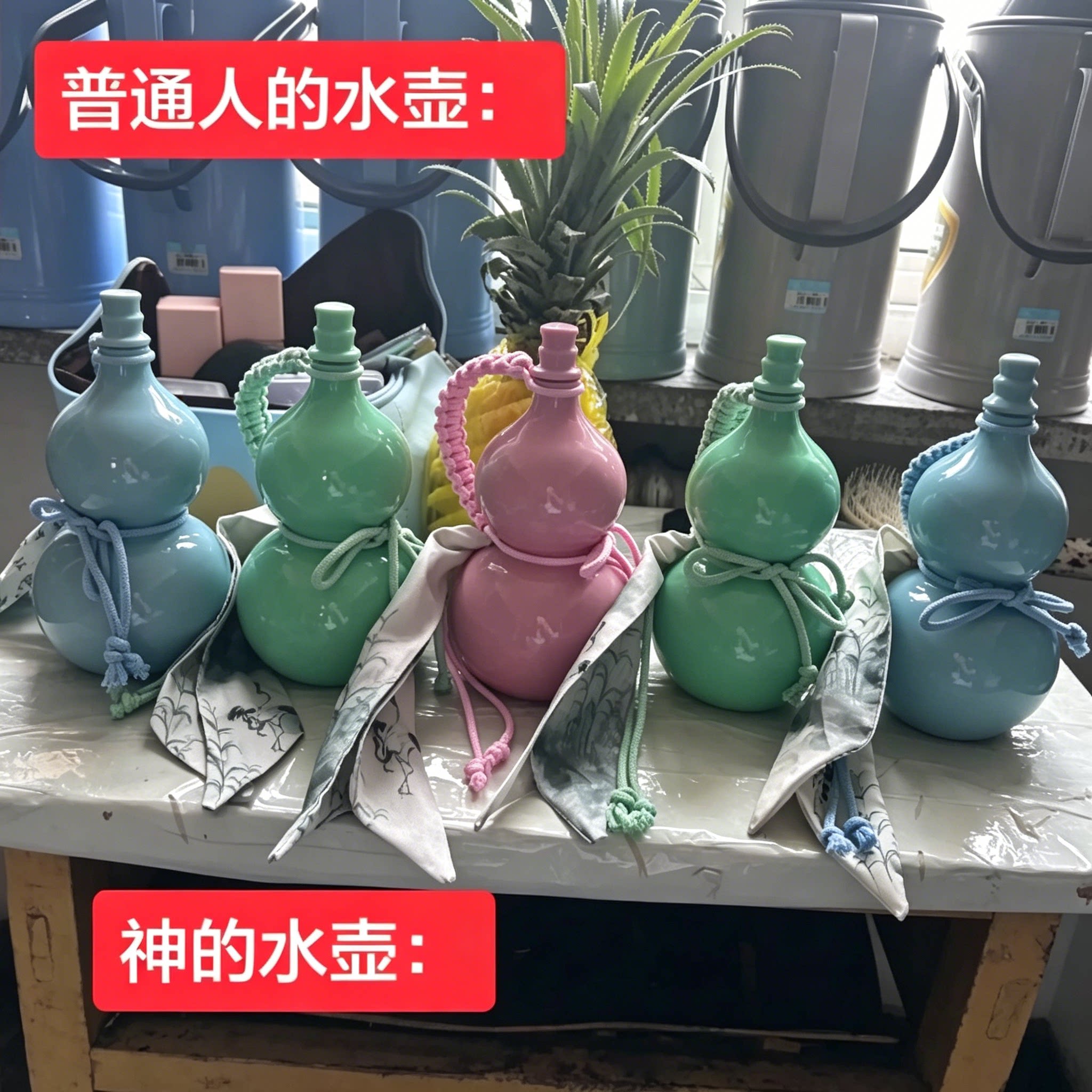 水晶葫芦水杯500ml国风送礼