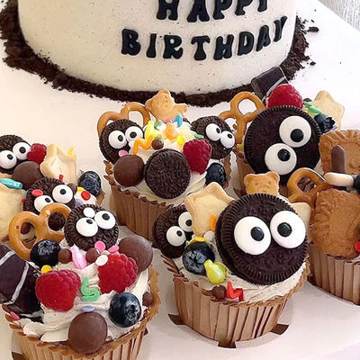 可爱卡通奥利奥饼干蛋糕大眼睛