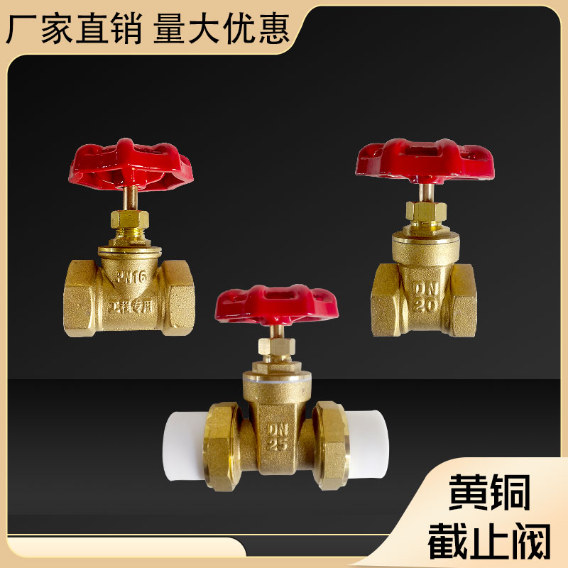 闸阀截止阀铜黄铜开关闸阀门图片