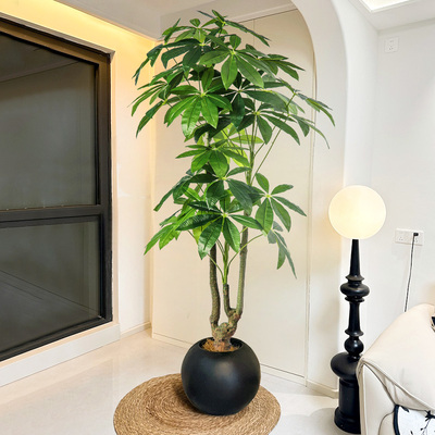 仿真绿植高端轻奢发财树