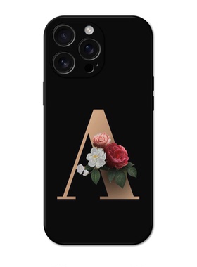 适用iPhone15手机壳16promax 26个英文字母手机壳17olus letters phone case