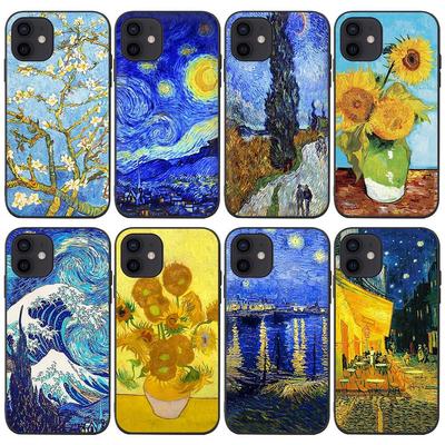 适用iPhone15手机壳苹果14plus梵高艺术油画13promax软12miniart VanGogh case小米vivo华为oppo