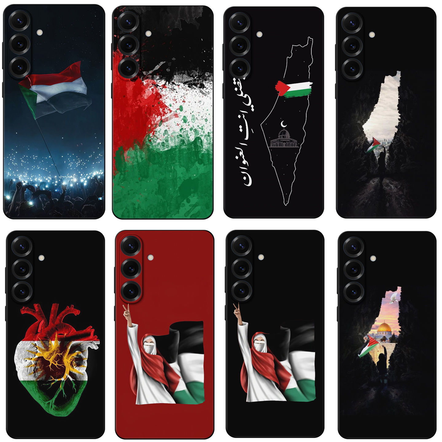 三星a34/35/36巴勒斯坦旗帜适用Galaxys24/s25/23/s22/s21手机壳s24plus Palestine phone case套s24Ultra