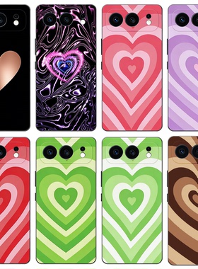 适用荣耀500黑色磨砂手机壳HONOR500pro欧美ins爱心手机壳heart phone case