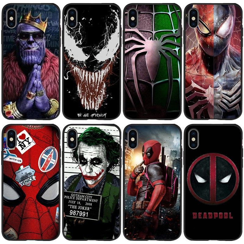 适用iPhone13pro蜘蛛侠毒液钢铁侠手机壳Superheroes Batman case