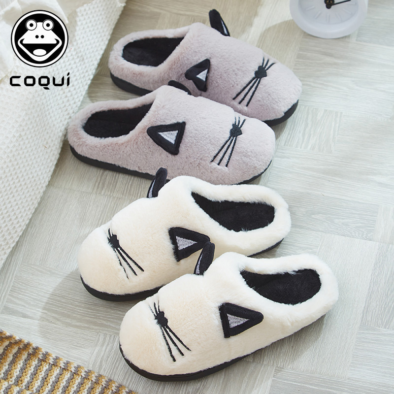 酷趣保暖可爱棉拖鞋男女情侣