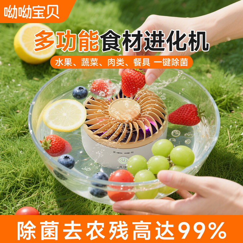 多功能果蔬清洗机家用洗蔬菜水果食材净化器无线去除农残杀菌神器