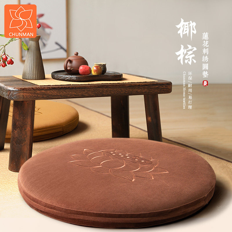 纯曼新款禅修垫家用礼佛圆垫加厚打坐垫四季礼佛垫圆形禅修垫蒲团,居家布艺,蒲团,淘宝优惠券,粉丝福利购,淘宝优惠卷