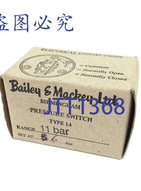原装 供应压力开关 Type14 Bailey & Mackey 1-11bar Type-14