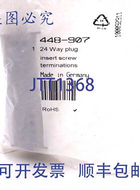 原装 供应24 路插头 448-907 RS PRO 16A/500V/6kV/3 10196000