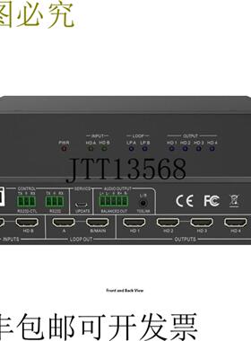 供应A-NeuVideo ANI-HDFLIP 2x4 4K60Hz 18Gbps HDMI 视频墙