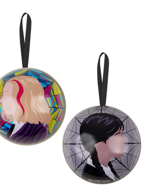 正版Wednesday周边星期三和小狼女圣诞球挂饰含手套圣诞装饰礼物