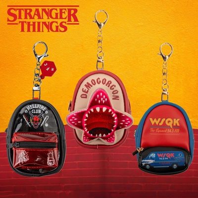 正版怪奇物语周边迷你书包挂件