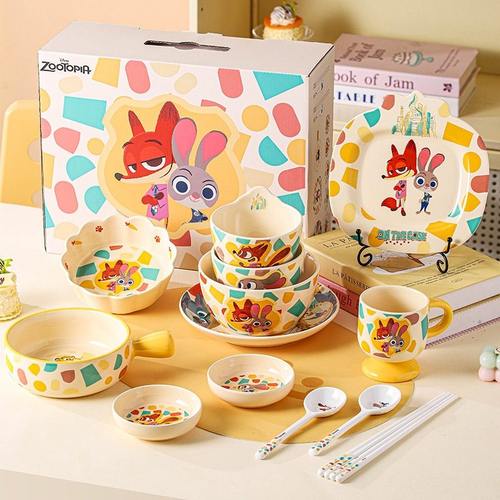 迪士尼朱迪尼克陶瓷餐具礼盒