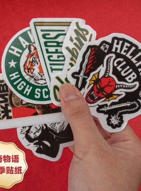 正版Cinereplicas怪奇物语周边贴纸联名手机电脑滑板冰箱贴画装饰