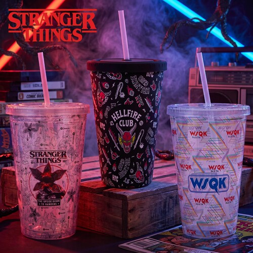 正版怪奇物语周边杯子联名吸管杯