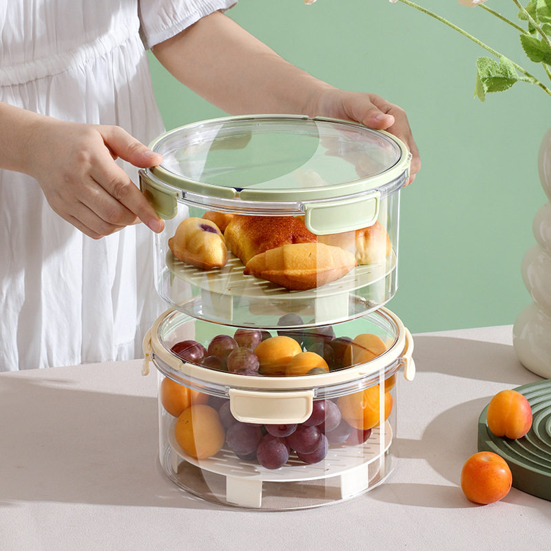 手提保鲜盒外出便携便当盒露营野餐移动小冰箱收纳透明水果密封盒