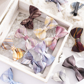 616格物姬原创设计发夹蝴蝶结小边夹可爱少女发卡JK同格布料发饰