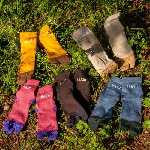 两双包邮 江户久得 HIKER TRASH 羊毛混纺袜子 户外登山越野 代购