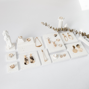 复古饰品展示架服装店摆摊桌面陈列首饰托盘耳环耳饰架拍照道具