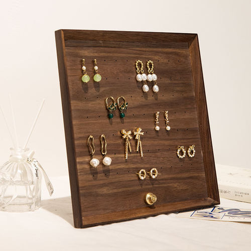 饰季陈列首饰陈列胡桃木