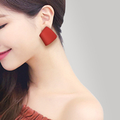 创意冷淡风耳饰2023新款 欧美时尚 网红大耳钉个性 潮流几何夸张耳环