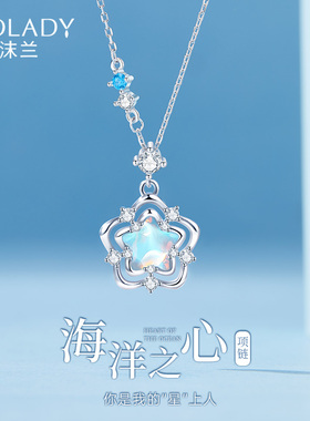 纯银项炼女款2025新款高级感轻奢小众银吊坠配饰七夕礼物送女朋友