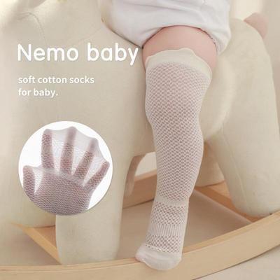诸暨市友润袜业有限公司新生婴儿袜子夏季超薄防蚊高筒袜松口无骨