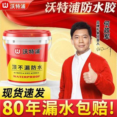 【1号】沃特浦顶不漏防水涂料屋顶补漏修覆抗冻耐晒抖音同款材料